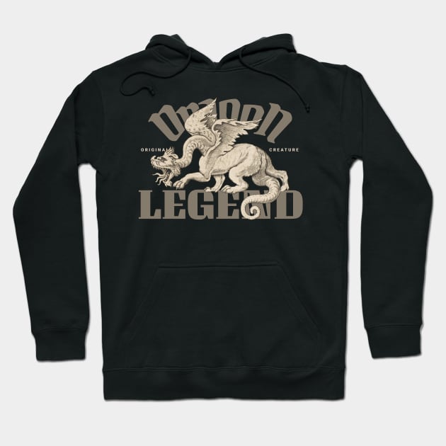 Vintage Legendary Dragon Hoodie by KewaleeTee